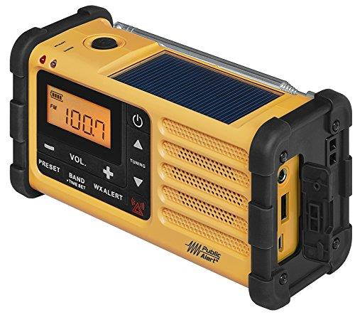 Sangean MMR-88 AM/FM/Weather+Alert Emergency Radio. Solar/Hand Crank/USB/Flashlight, Siren, Smartphone Charger