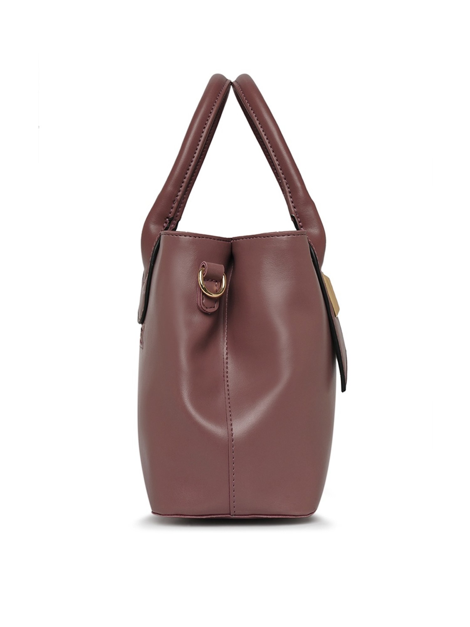 Lavie Wuru Pink Polyester Solid Handbag