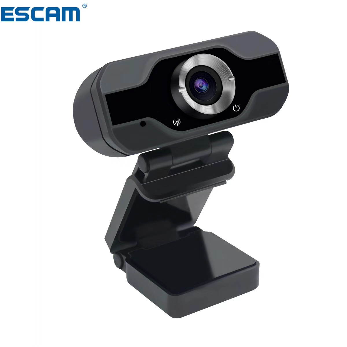 Escam Pvr006 1080P HD Computer WebCam With Microphone BLACK