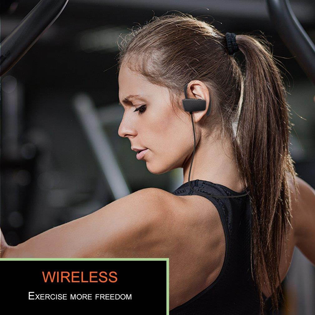 Wireless Stereo Sports Earphones Waterproof Sweatproof Touch Operation Binaural Sports Earbuds Music Playing Earpieces