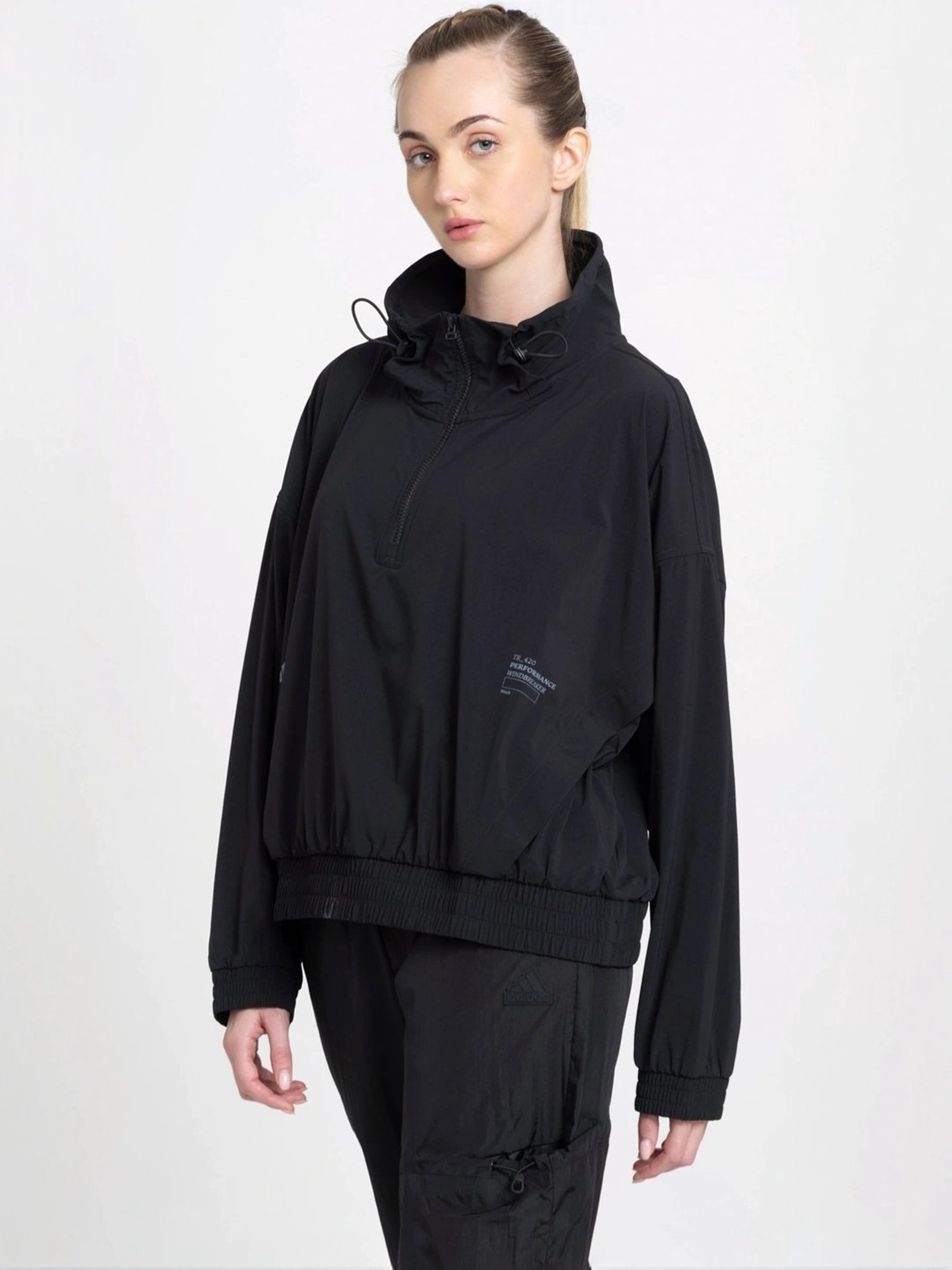 ADIDAS Black Printed Sports Jacket