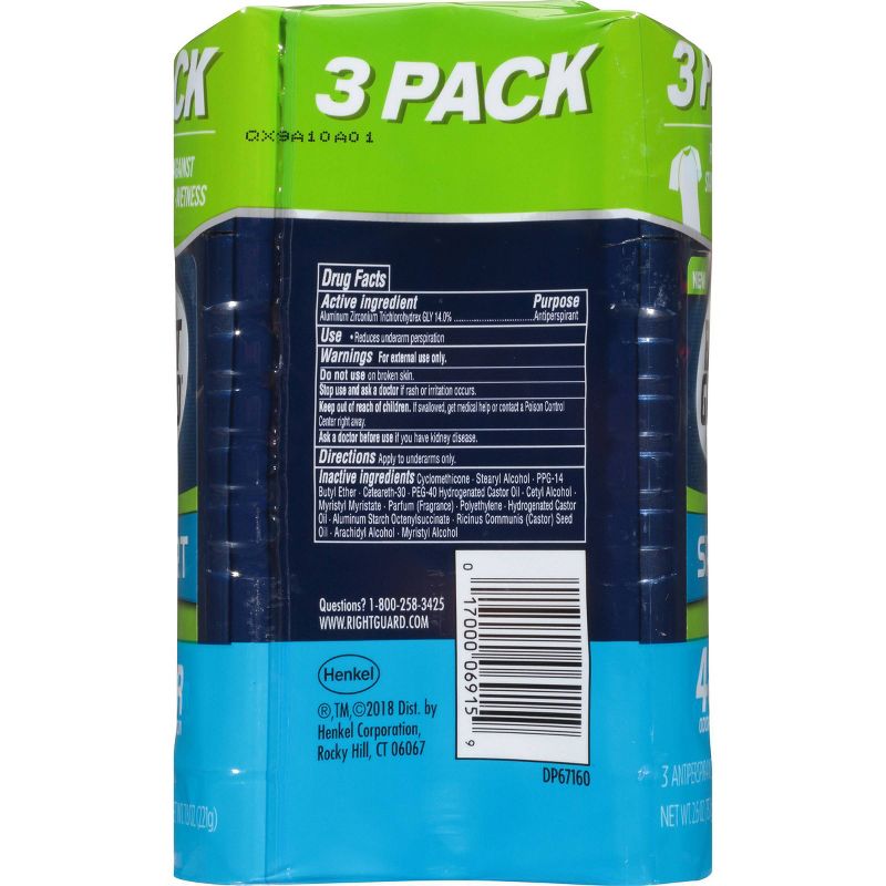 Right Guard Sport Fresh Invisible Solid Stick Antiperspirant & Deodorant  - 2.6oz/3pk