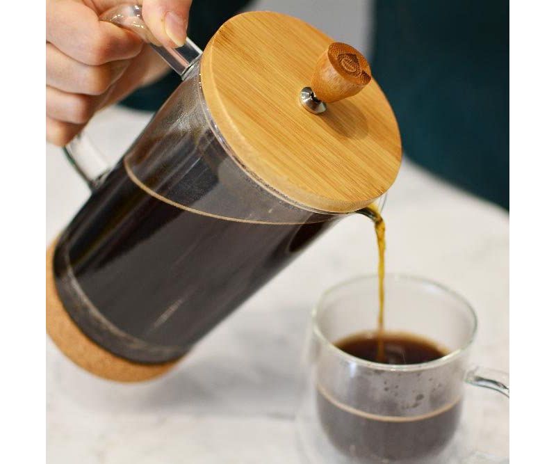 GROSCHE MELBOURNE Eco Friendly French Press Coffee Maker with Bamboo Cork, 34 fl oz. Capacity