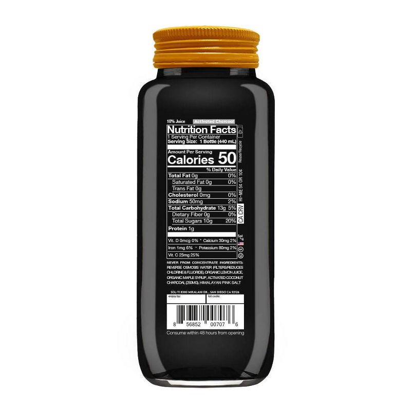 Sol-ti Coconut Charcoal SuperAde - 14.9 fl oz