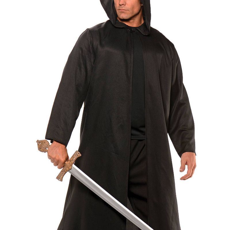 Adult Faux Leather Cloak Halloween Costume One Size