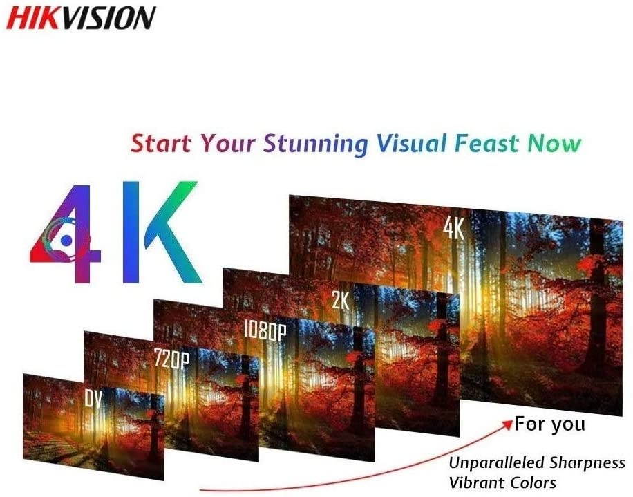 Hikvision DS-7604NI-Q1/4P 4-Channel 4K Plug and Play UHD Network Video Recorder with PoE (No HDD)