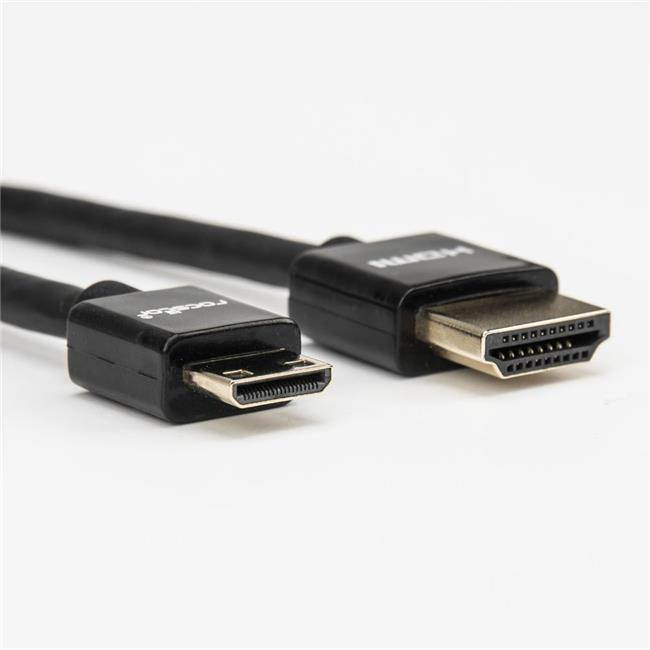 Rocstor 6ft Slim High-Speed HDMI Cable with Ethernet - HDMI to HDMI Mini M/M