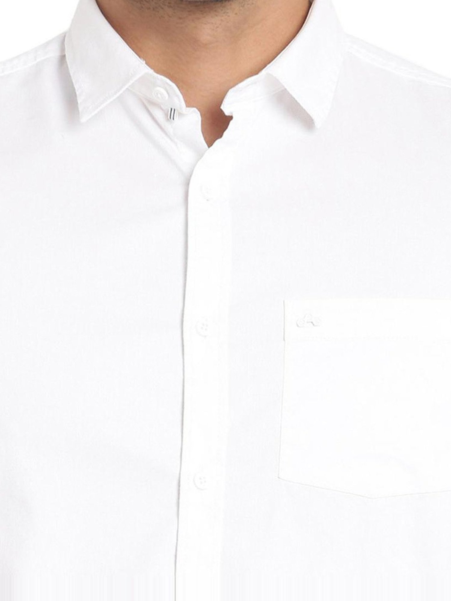 Turtle White Slim Fit Shirt