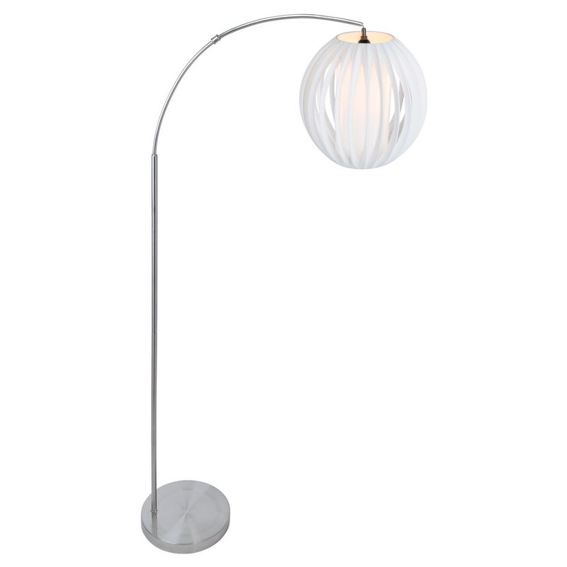 Deion Floor Lamp Brushed Nickel (Includes CFL Light Bulb) - Lite Source