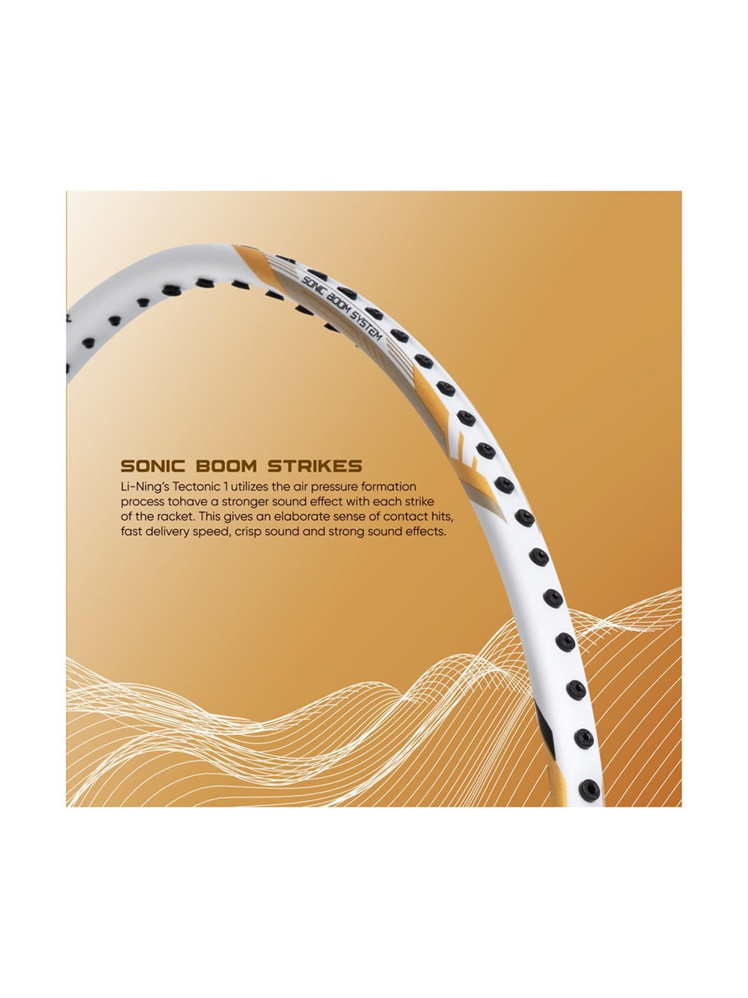 Li-Ning Tectonic 1S Badminton Racket (White) Size - Medium