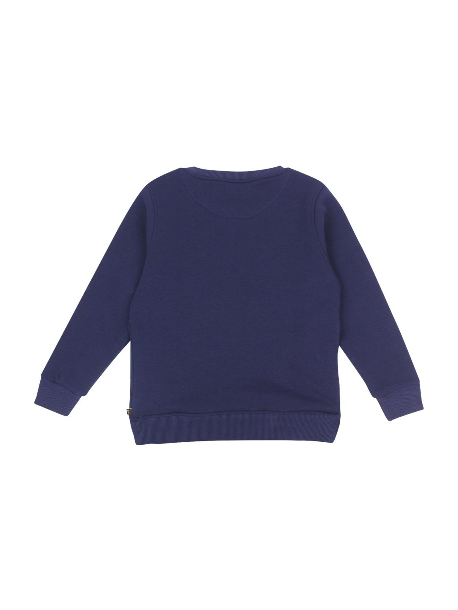 Proteens Kids Navy Cotton Printed Sweatshirt