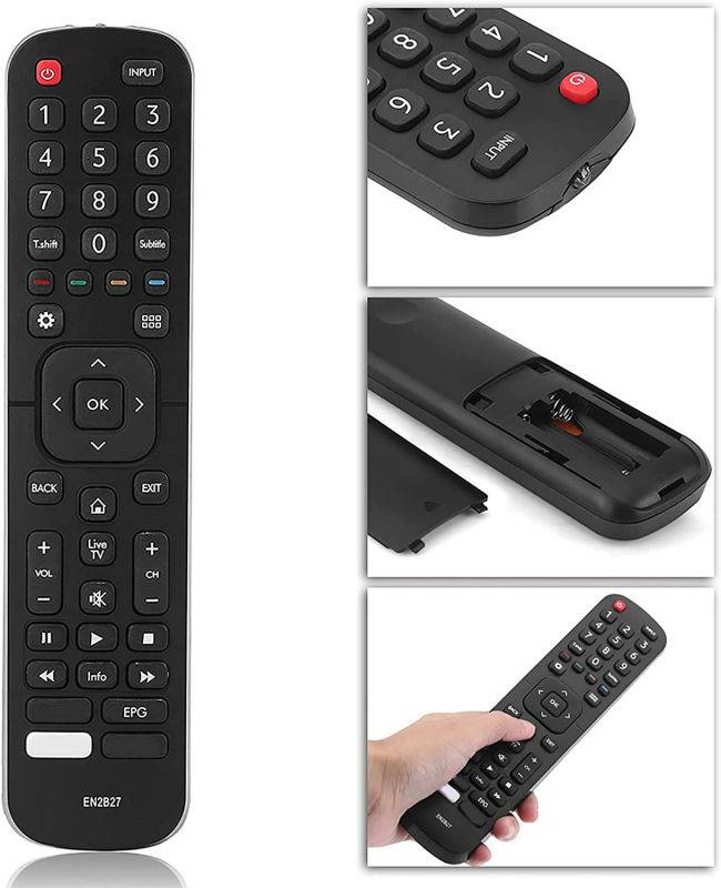 Universal Remote Control EN2B27 for Hisense TV, Remote Control Replacement for Hisense 40K321UW 58K700UWD 65K720UWG Smart TV Title