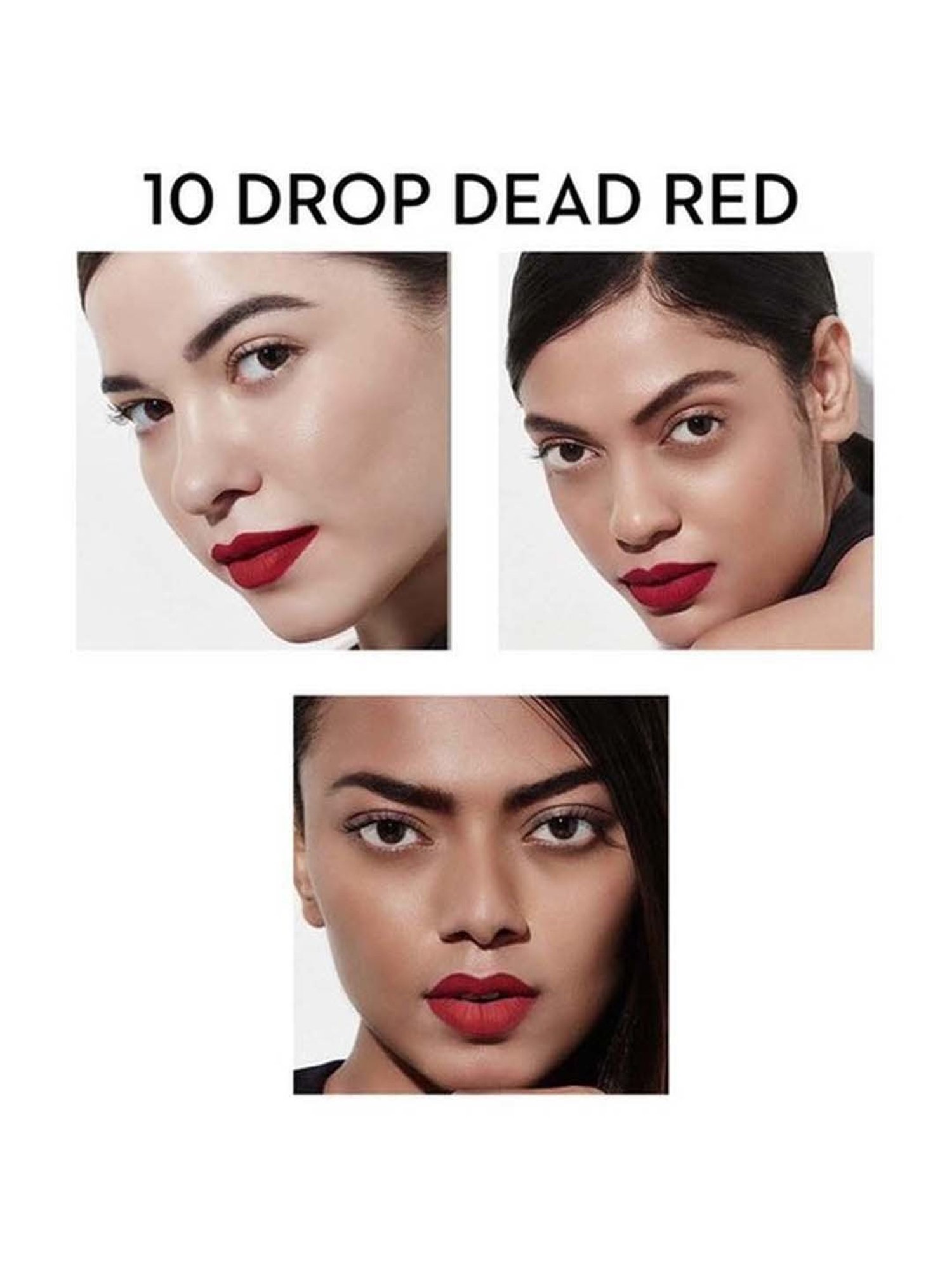 Sugar Cosmetics Smudge Me Not Liquid Mini Lipstick 10 Drop Dead Red - 1.1 gm