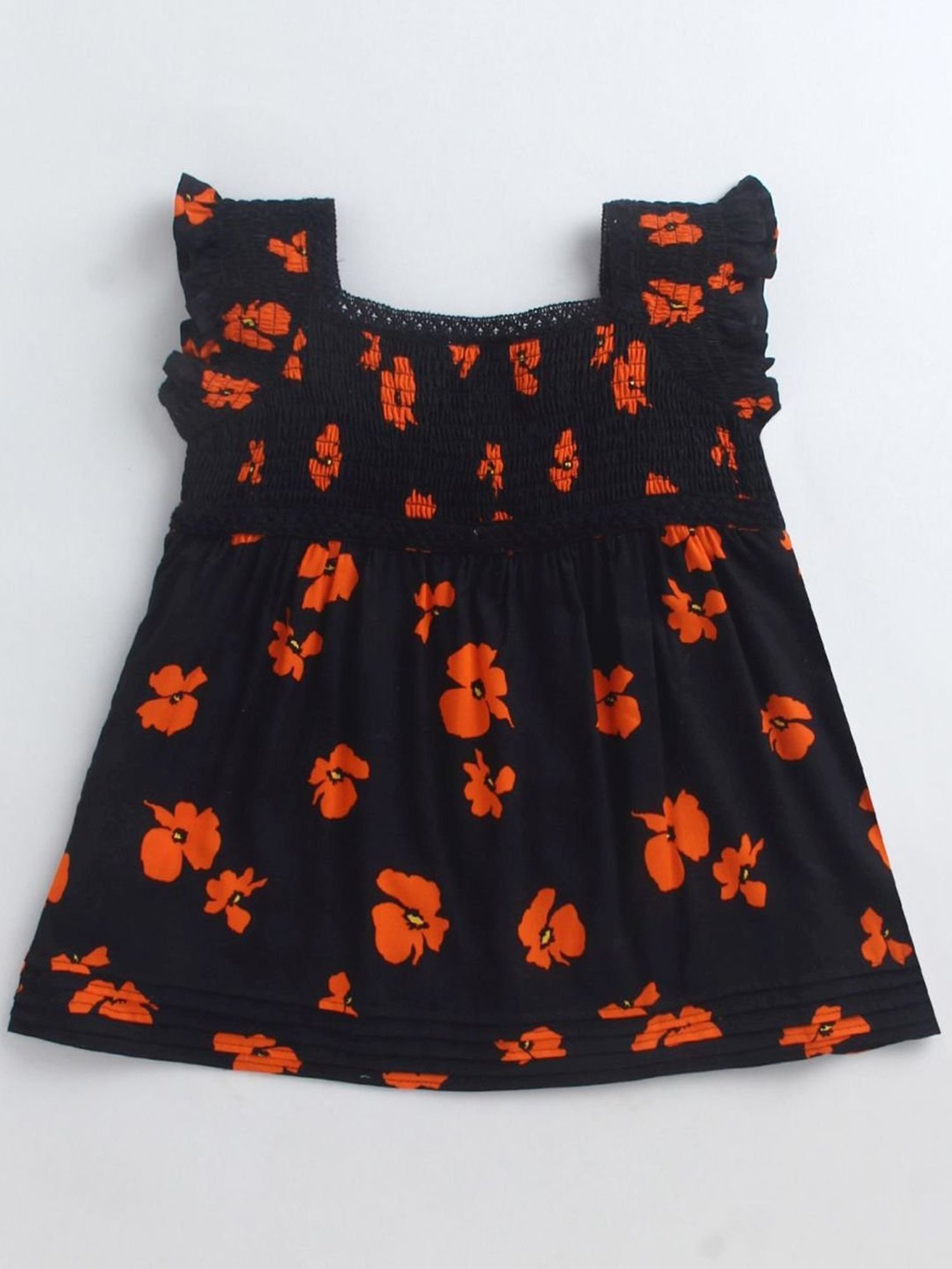 Berrytree Organic Girls Blue Cotton Clouds Print Night Suits