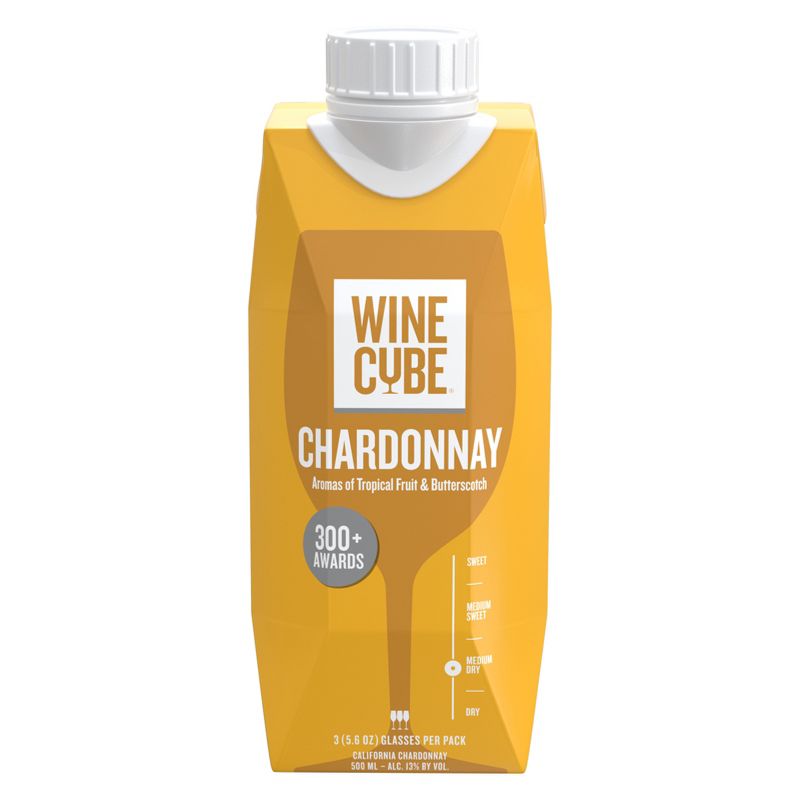 Chardonnay White Wine - 500ml Carton - Wine Cube™