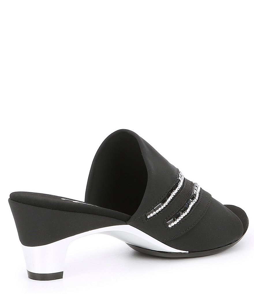 Onex Elanor Dressy Elastic Crystal Embellished Slides