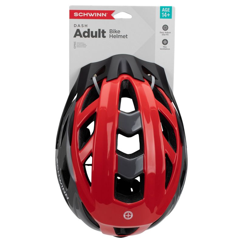 Schwinn Dash Adult Helmet - Red/Gray