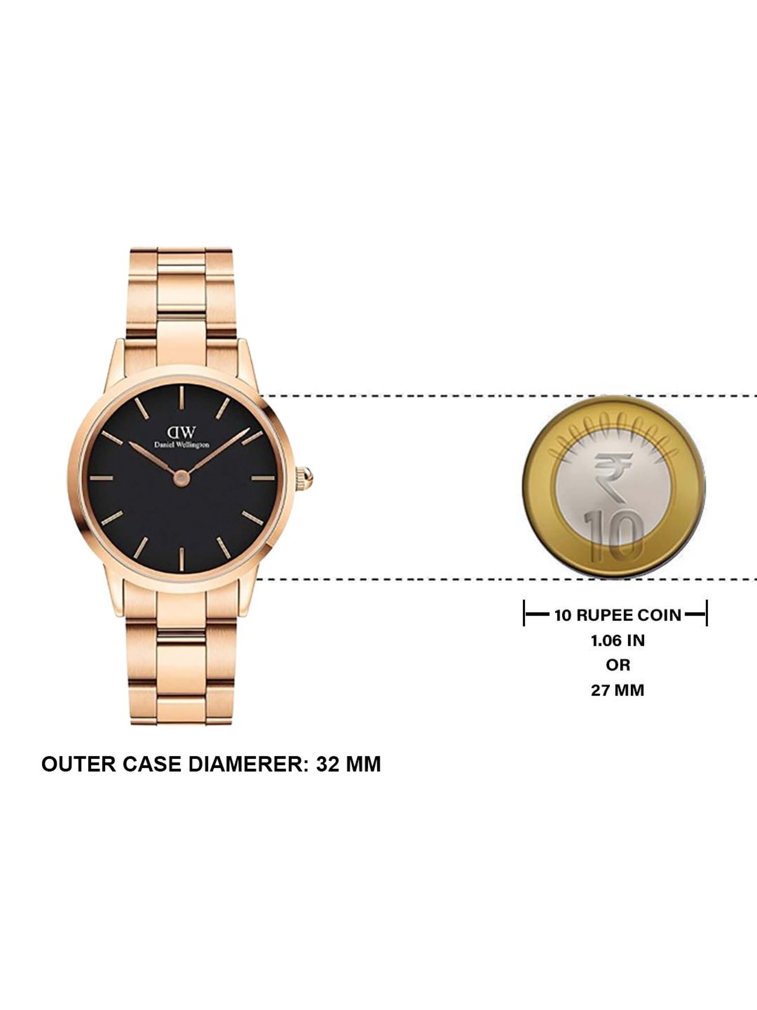 Daniel Wellington DW00100212 Iconic Link Analog Watch for Women