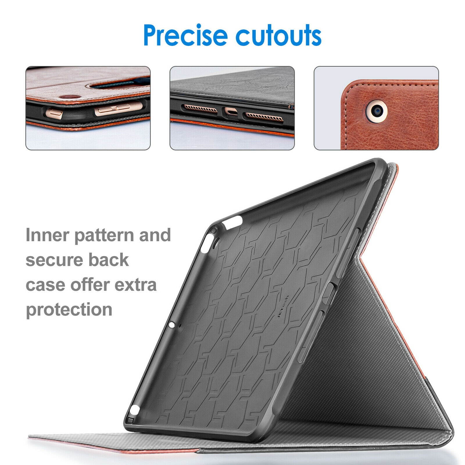 JETech Case for New iPad 8th/7th Gen 2020/2019 10.2-Inch with Pencil Holder