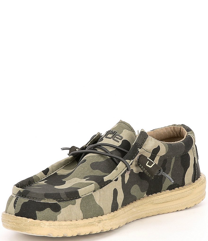 Hey Dude Men's Wally Camouflage Washable Canvas Shoes