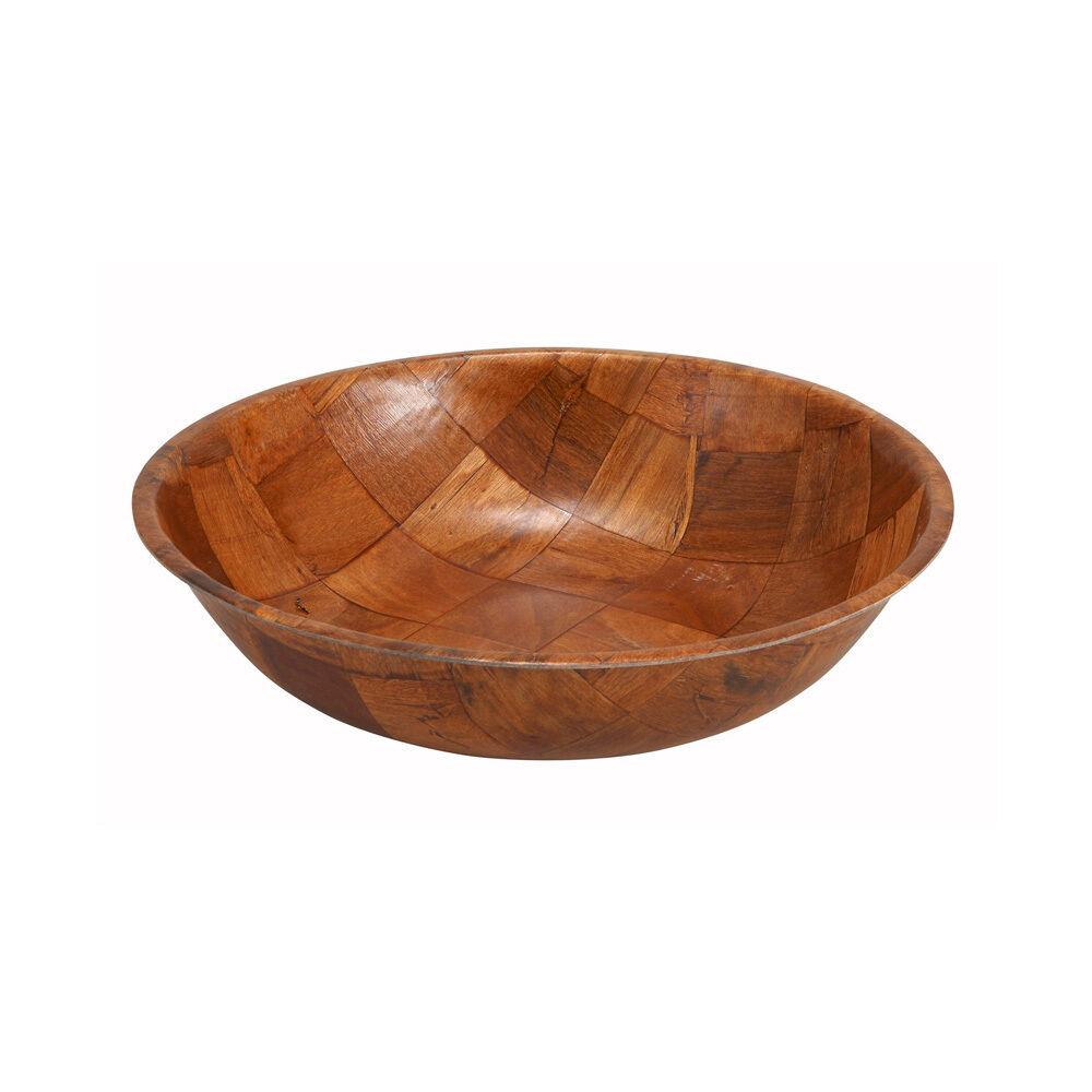 Winco WWB-14, 14-Inch Woven Wood Salad Bowl