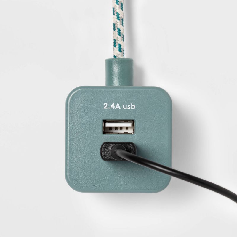 heyday™ 6-Outlet Surge Protector with 6' Extension Cord - Deep Teal