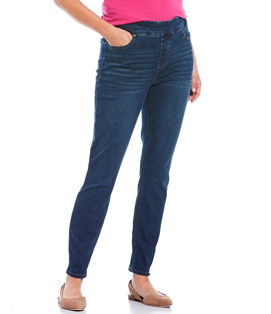 Westbound Petite Size the HIGH RISE fit Skinny Denim Pull-On Pants