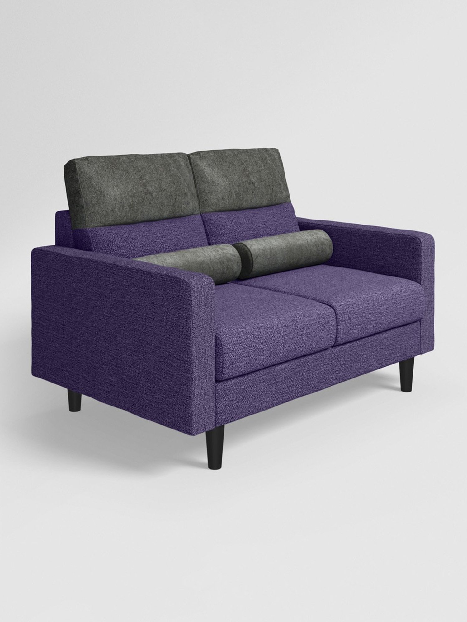 Godrej Interio Highrolla Purple Pinewood 2 Seater Sofa