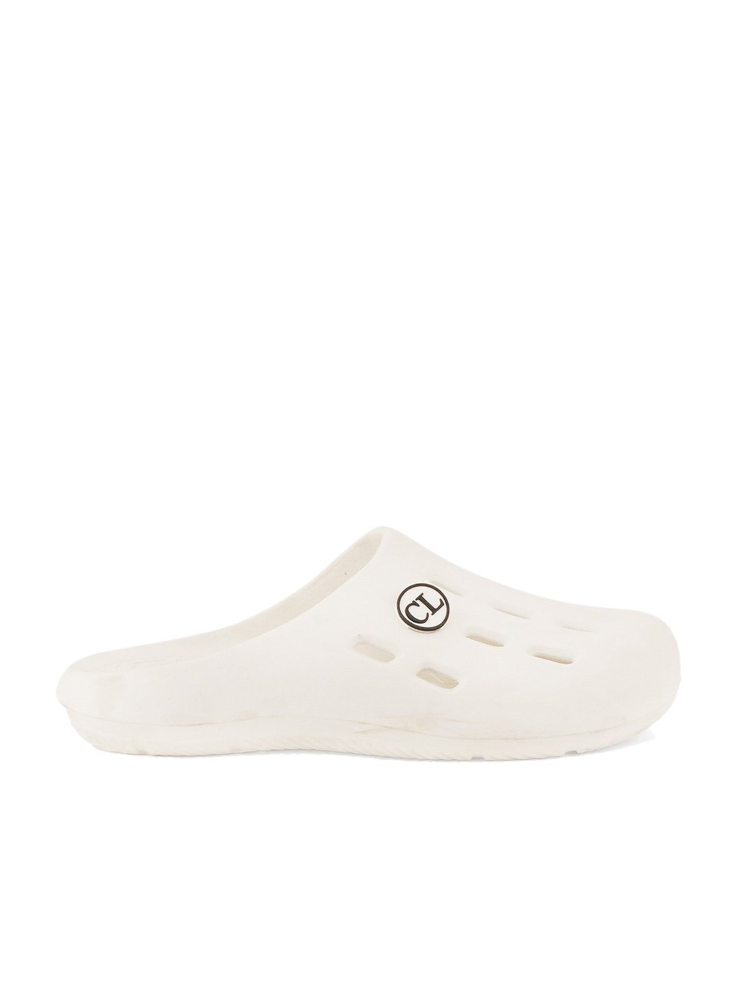 Carlton London Men's White Mule Shoes