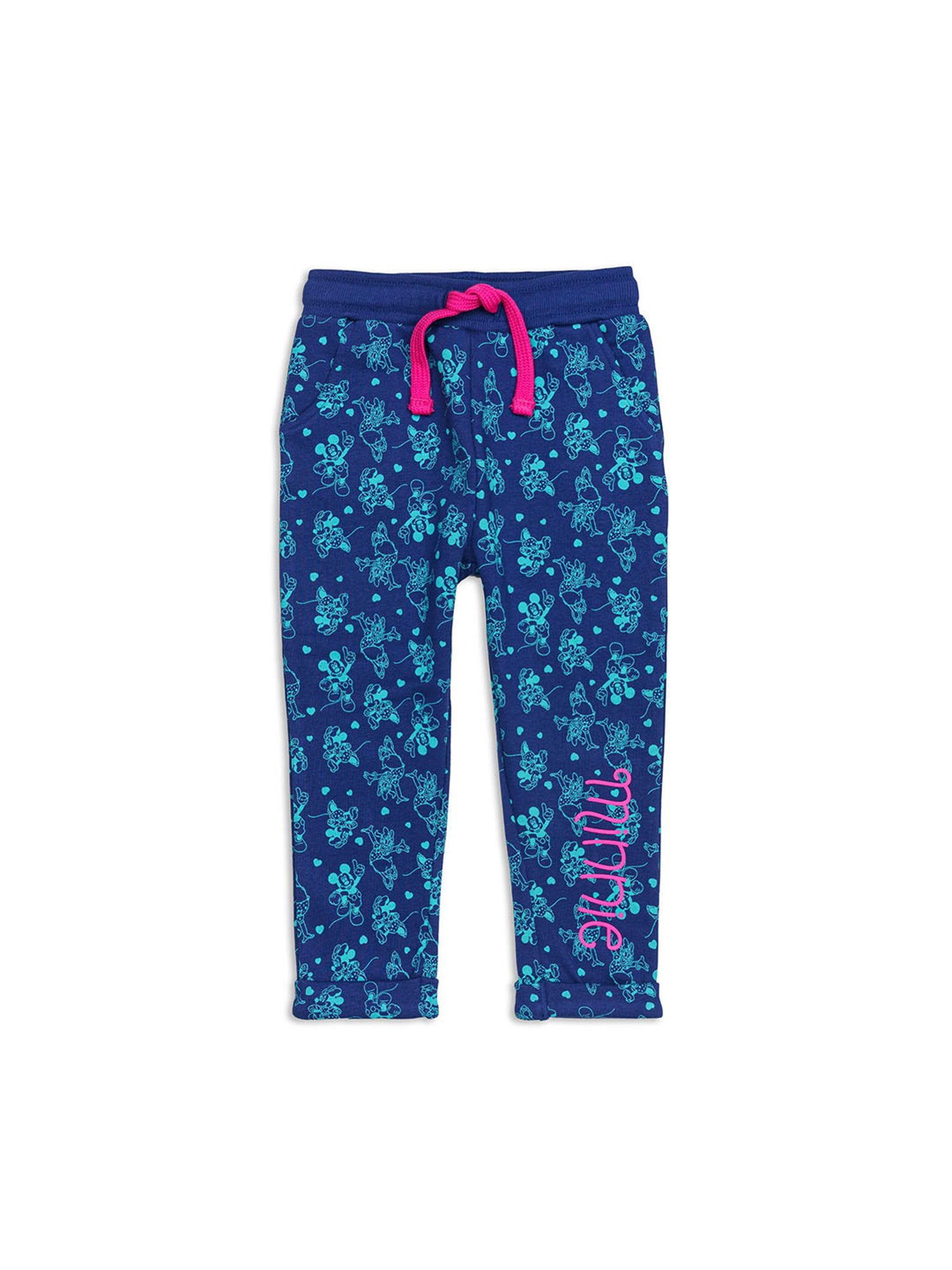 H by Hamleys Infants Girls Navy Printed Trackpants