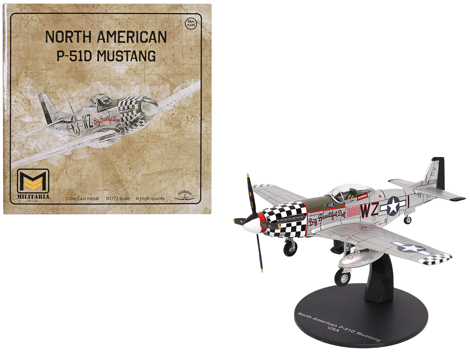 North American P-51D Mustang Fighter Aircraft "Lt. Col. McComas 118th Tactical Reconnaissance Squadron 23rd Fighter Group China" (1945) United States Army Air Force "Air Power Series" 1/48 Diecast Model by Hobby Master