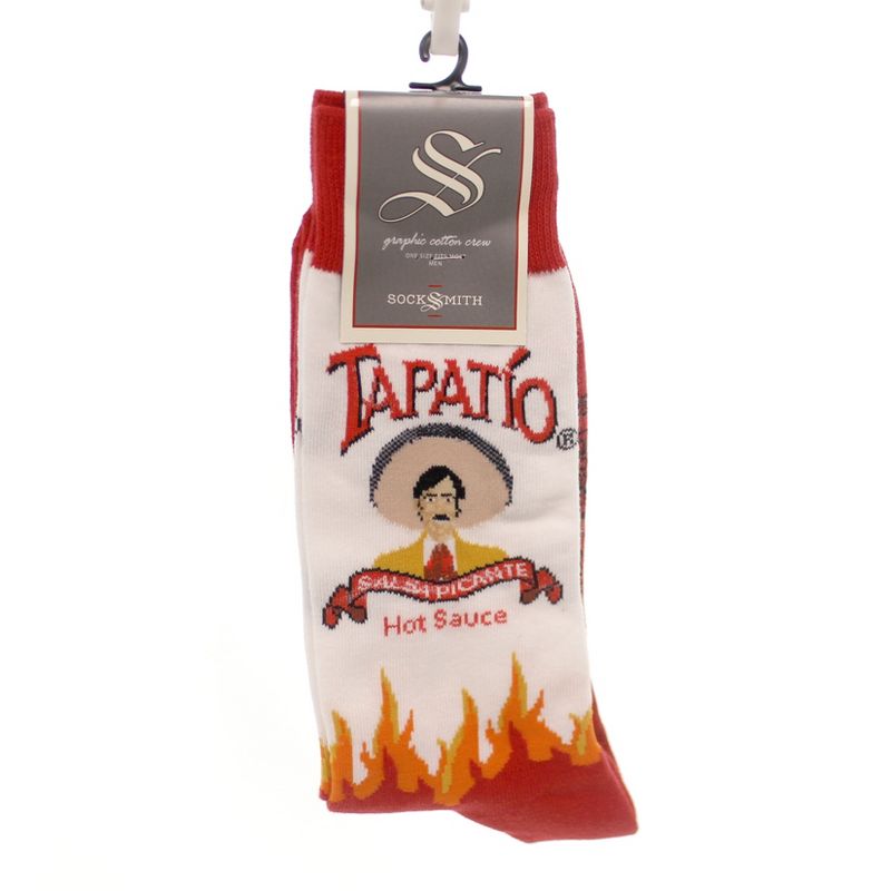 Novelty Socks 10.0" Tapatio Crew Hot Sauce Socksmith  -  Socks