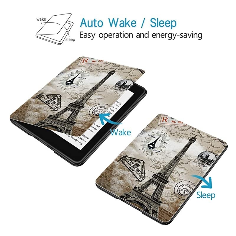 Painting Case for AllNew Kindle Paperwhite 10th Gen 2018 Release onlyWill Not fit Prior Gen Kindle Devices Retro Tower