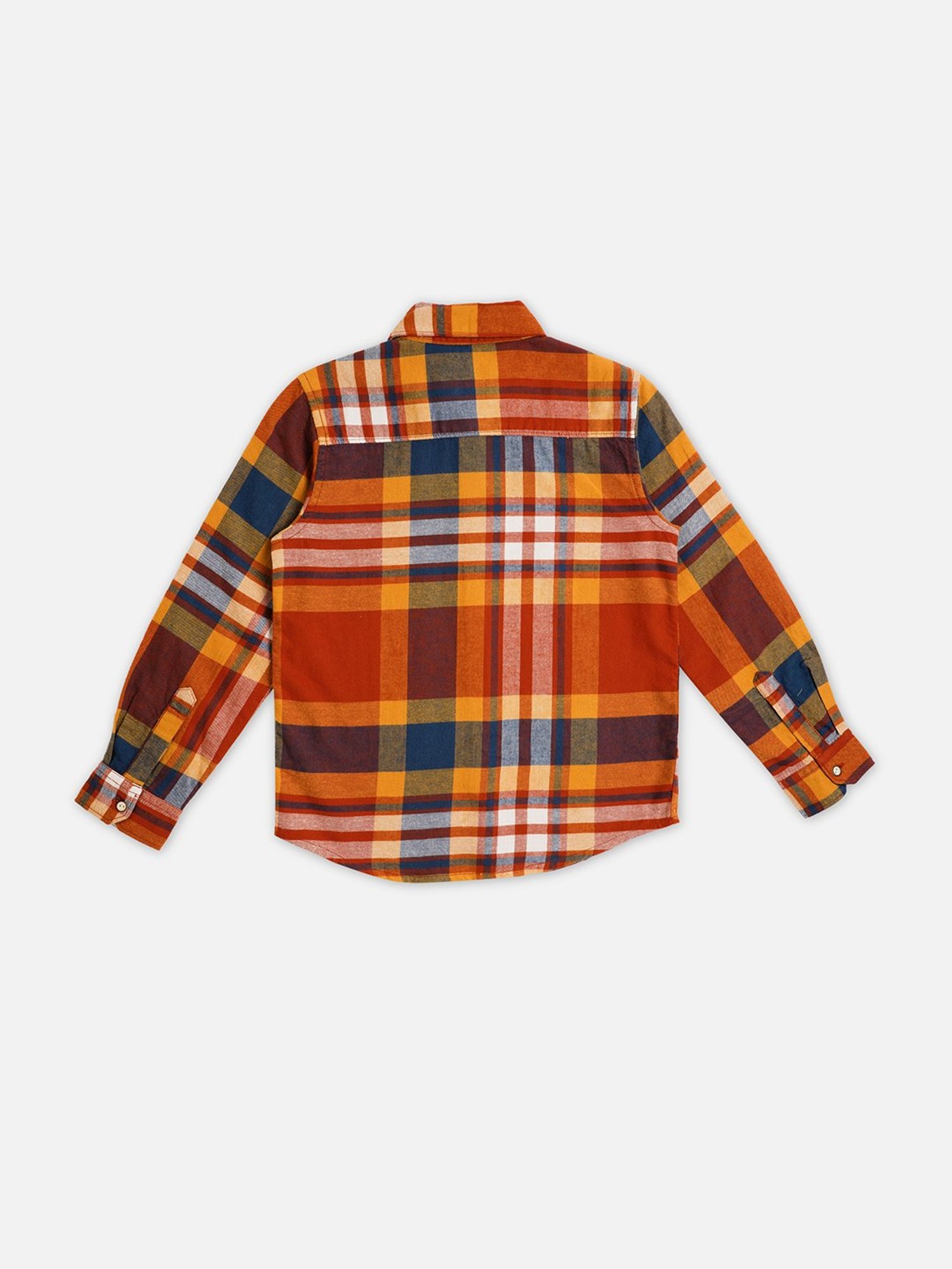 Pepe Jeans Kids Orange Checks Shirt