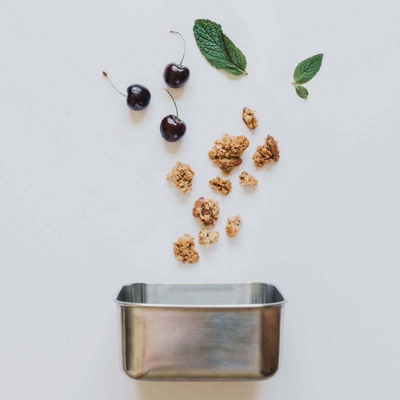 U-Konserve To-Go Stainless Steel Food-Storage Container Square 50oz - Clear  Plastic Lid