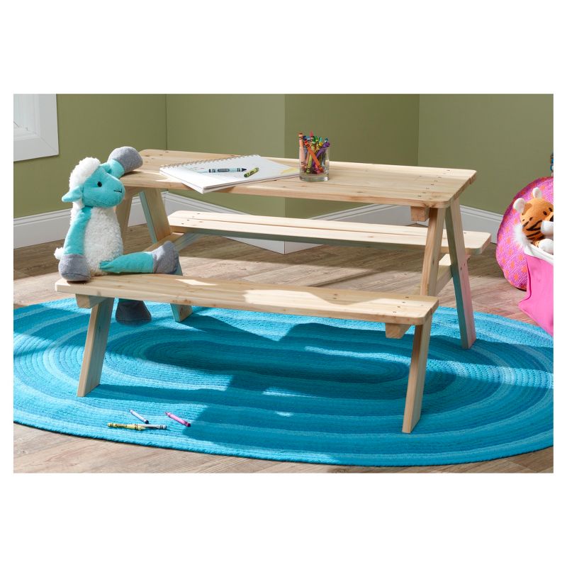 Rectangle Wooden Kids Picnic Table - Merry Products