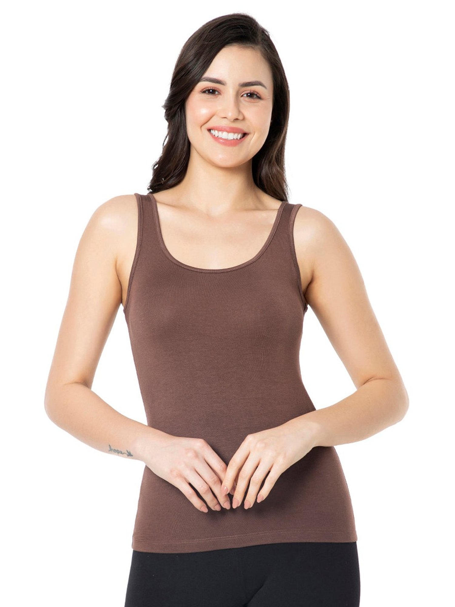 Amante Brown Full Coverage Vest