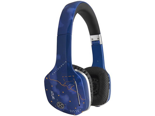 Mee audio Sky HP-ATLAS-SK-MEE Atlas Fantasy IML Graphics On-Ear Headphones with Headset Functionality