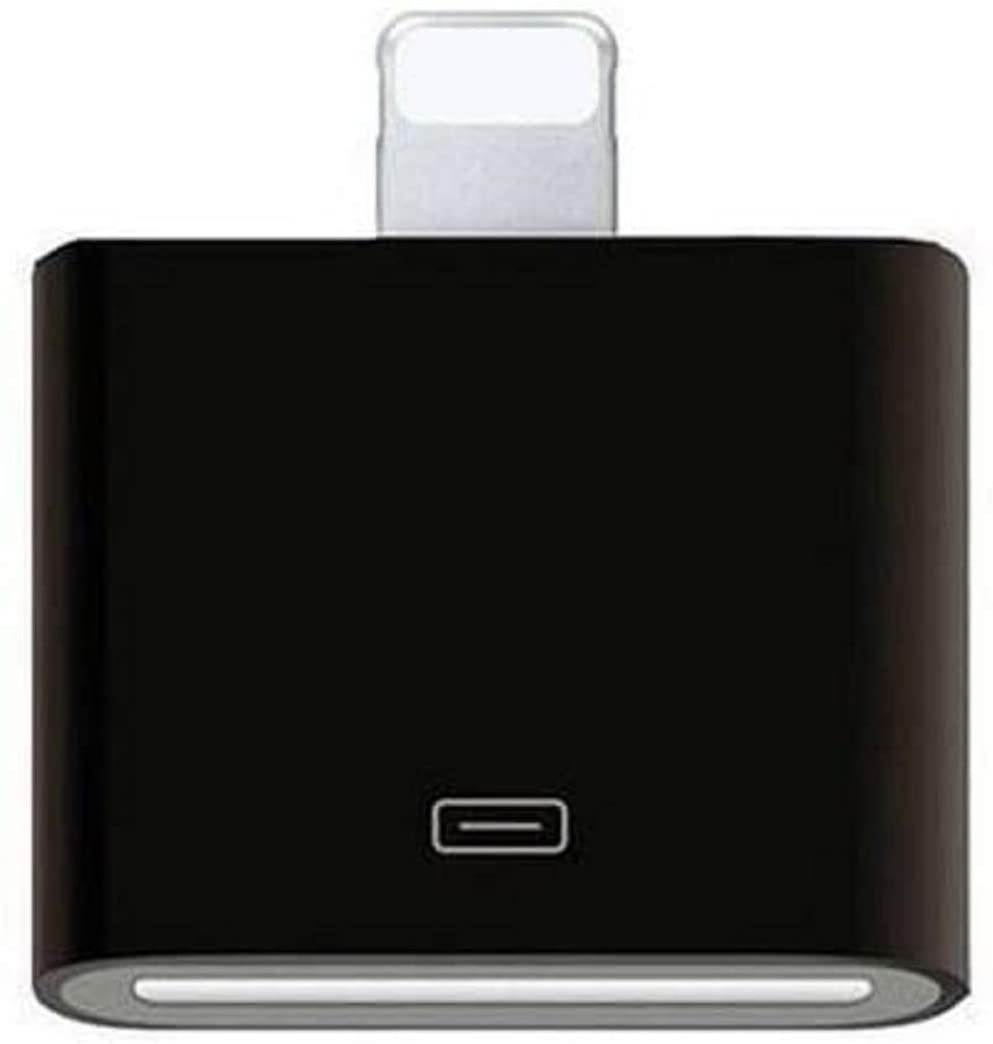 [Apple MFi Certified] Lightning to 30-Pin Adapter MIRAREED 8-Pin to 30-Pin Adapter Support Charging + Data Transfer for iPhone Compatible with iPhone 11/XS/X/8/7/6S/6/5/5S/SE and iPad/iPod(Black)