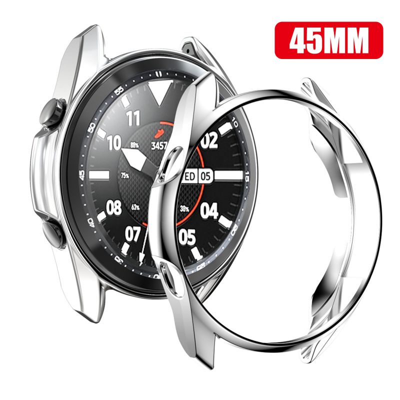 For  Galaxy Watch 3 41mm 45mm Watch Soft TPU Protective Case Cover Frame