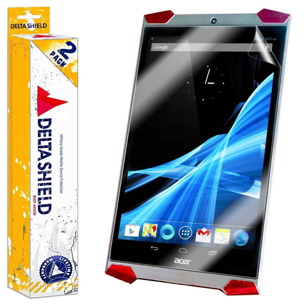 DeltaShield Screen Protector for Acer Predator 8 (2-Pack) BodyArmor Anti-Bubble Military-Grade Clear TPU Film