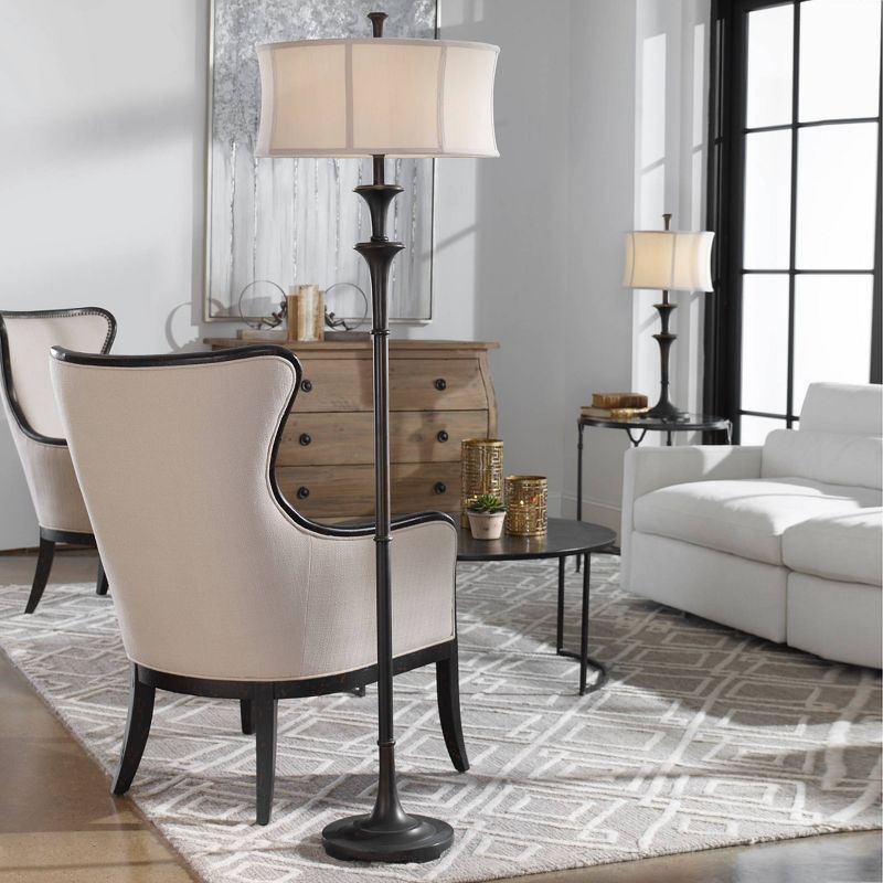 3-way Uttermost Brazoria Floor Lamp - Bronze