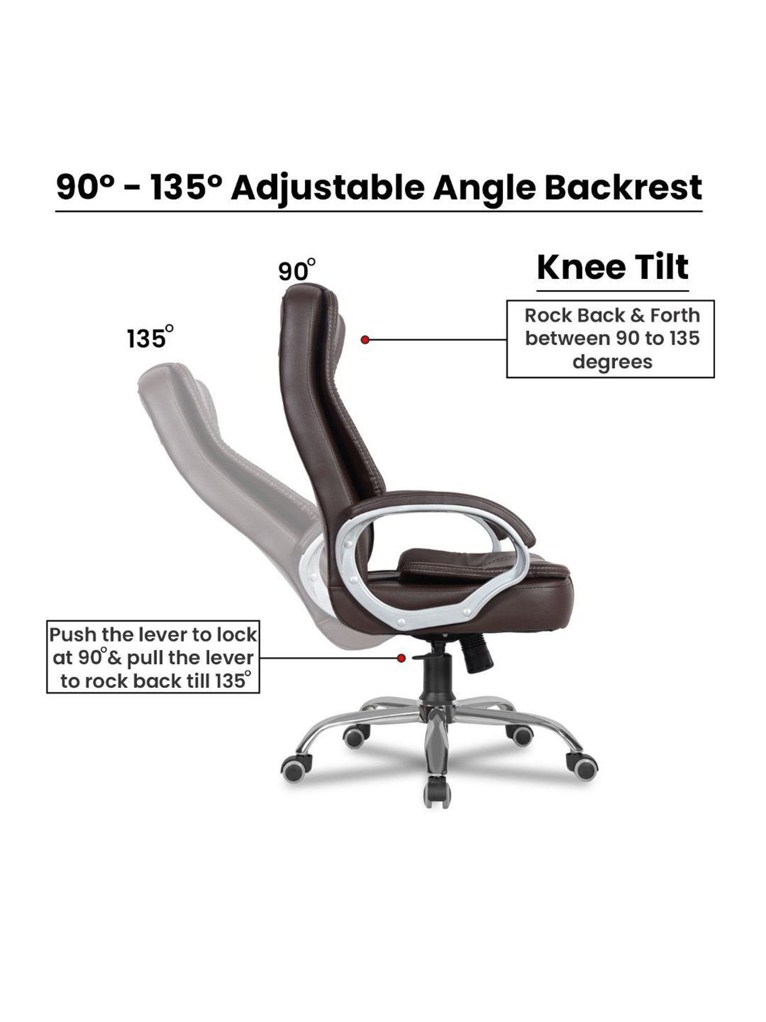 Durian Chaste Black Fabric Executive Chair