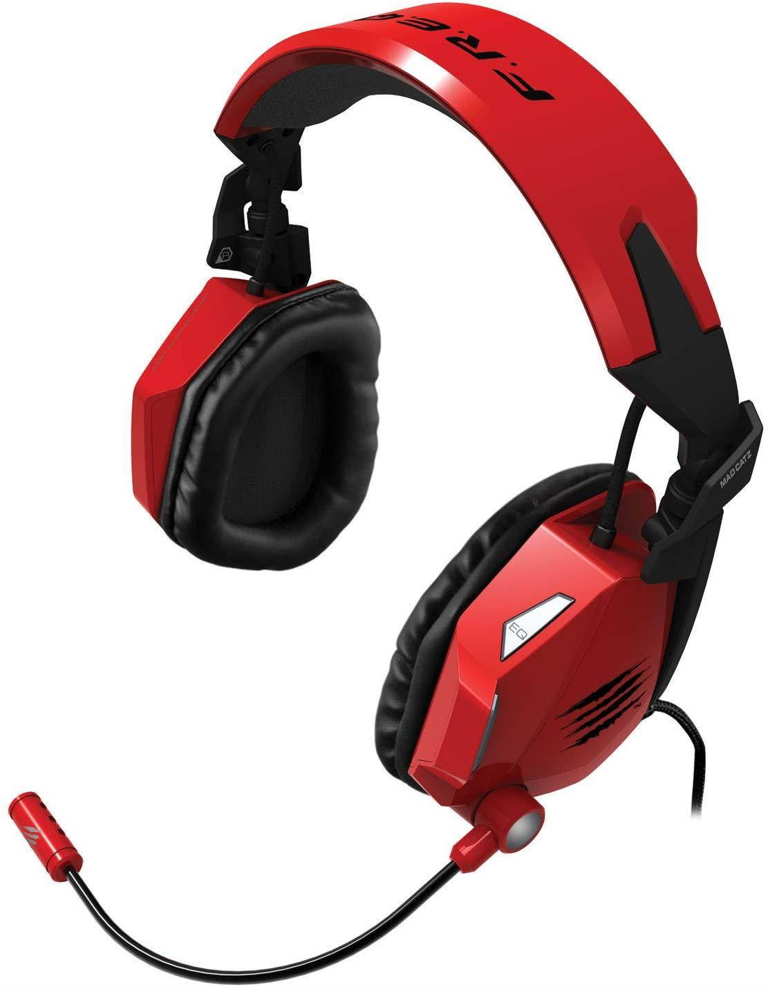 Mad Catz F.R.E.Q.5 Stereo Gaming Headset for PC and Mac, Red
