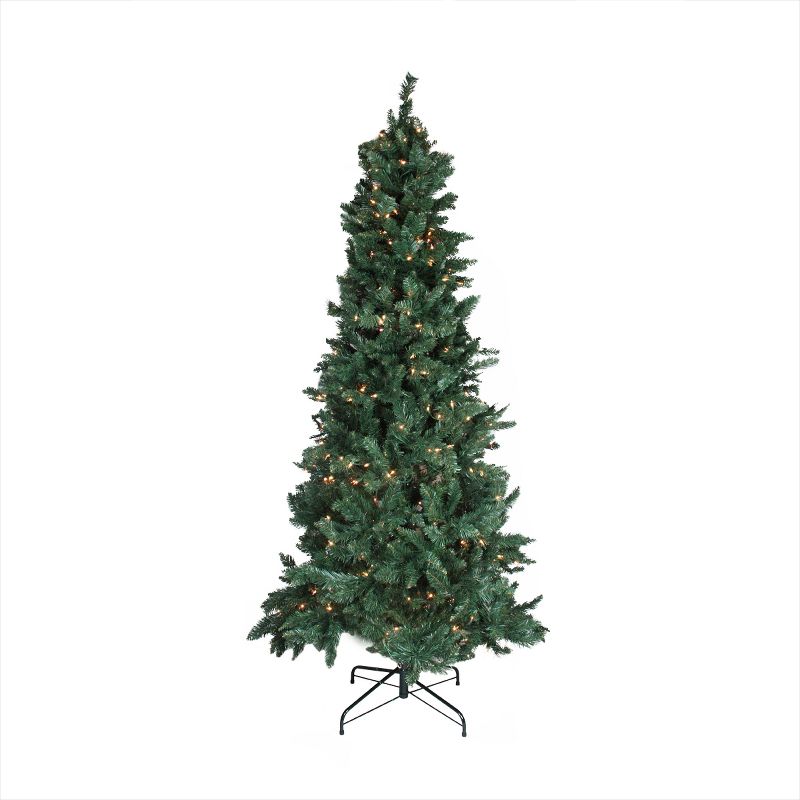 Northlight 9' Prelit Artificial Christmas Tree Slim Pine - Clear Lights