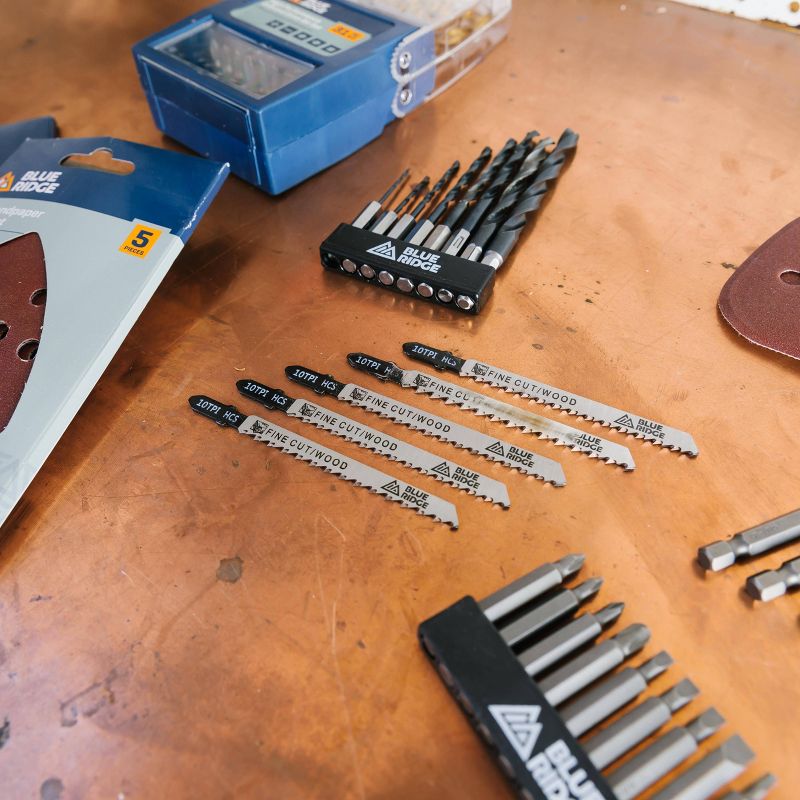 Blue Ridge Tools 5pc Jigsaw Wood Cutting Blades Power Saws