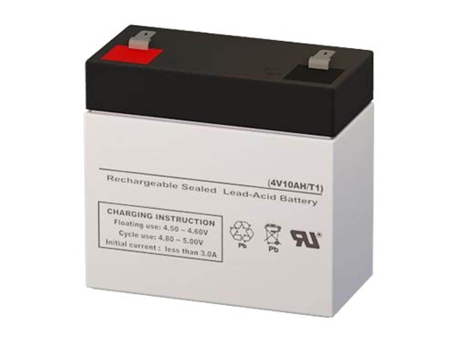 lp4-10.0 4 volt 10 amph sla replacement battery with f1 terminal