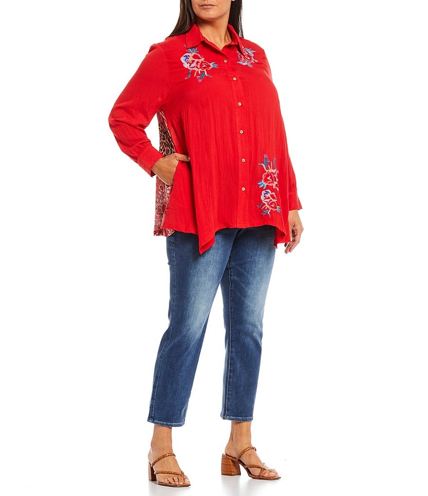 Democracy Plus Size Ab-Solution Capri Skimmer Jean