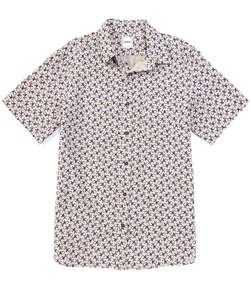 Rowm Short Sleeve Gecko Print Sportshirt