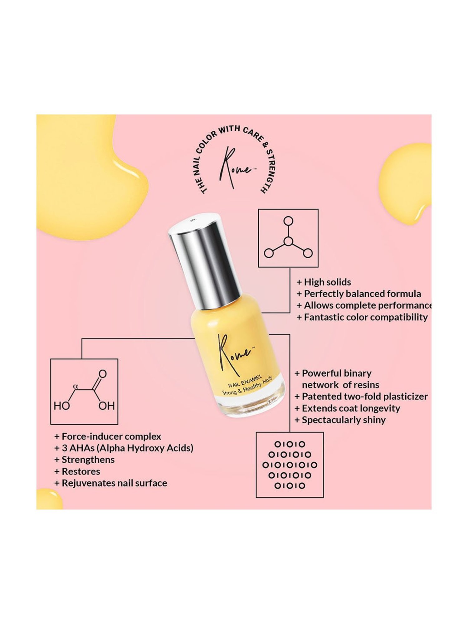 Rome Strong and Healthy Nail Enamel, Set of 3